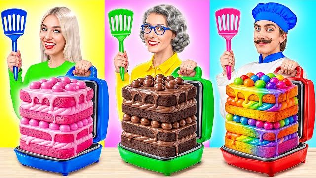 Кулинарный Челлендж: Я против Бабушки | Безумные Пранки и Трюки