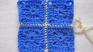 Соединение мотивов.Как соединить мотивы иглой. Как соединить бабушкины квадраты.Уроки вязания МК 202