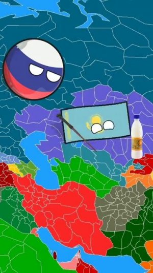Фокус от Казахстан #countryballs #анимация #казахстан #россия