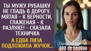 Истории из жизни Ты мужу рубашку не гладь в дорогу. Мятая - к верности, глаженая - к разлуке!
