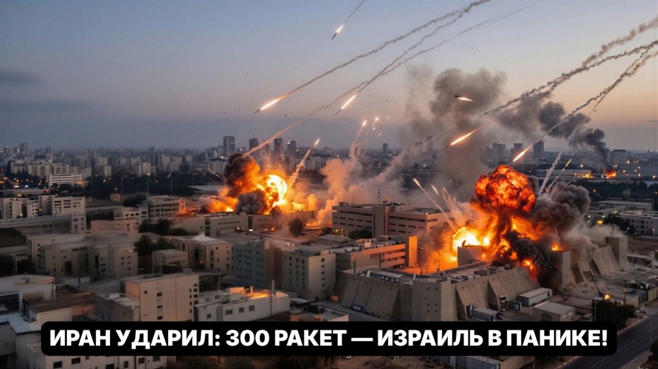 Иран «уничтожил» Армию обороны Израиля — выпущено 300 ракет, Израиль в панике.