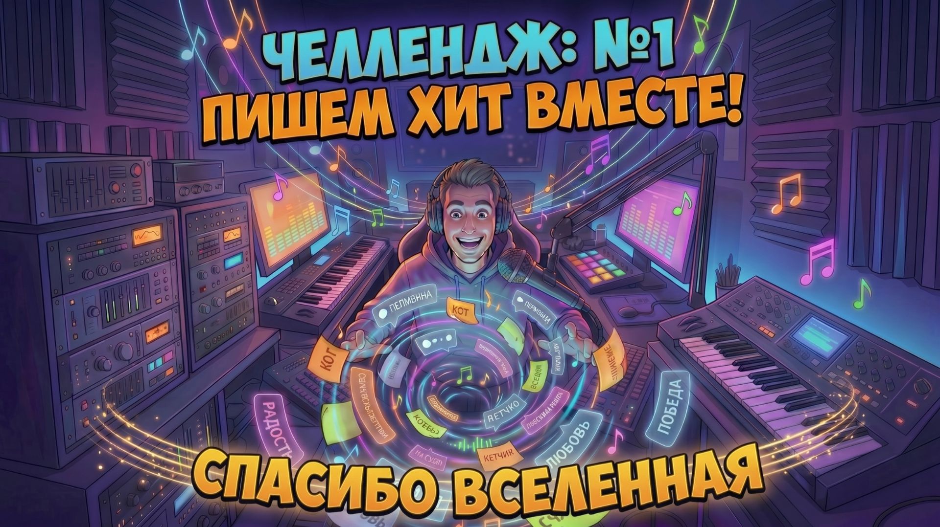 Ваш хит из 30 слов официально в сети! Челлендж № 1