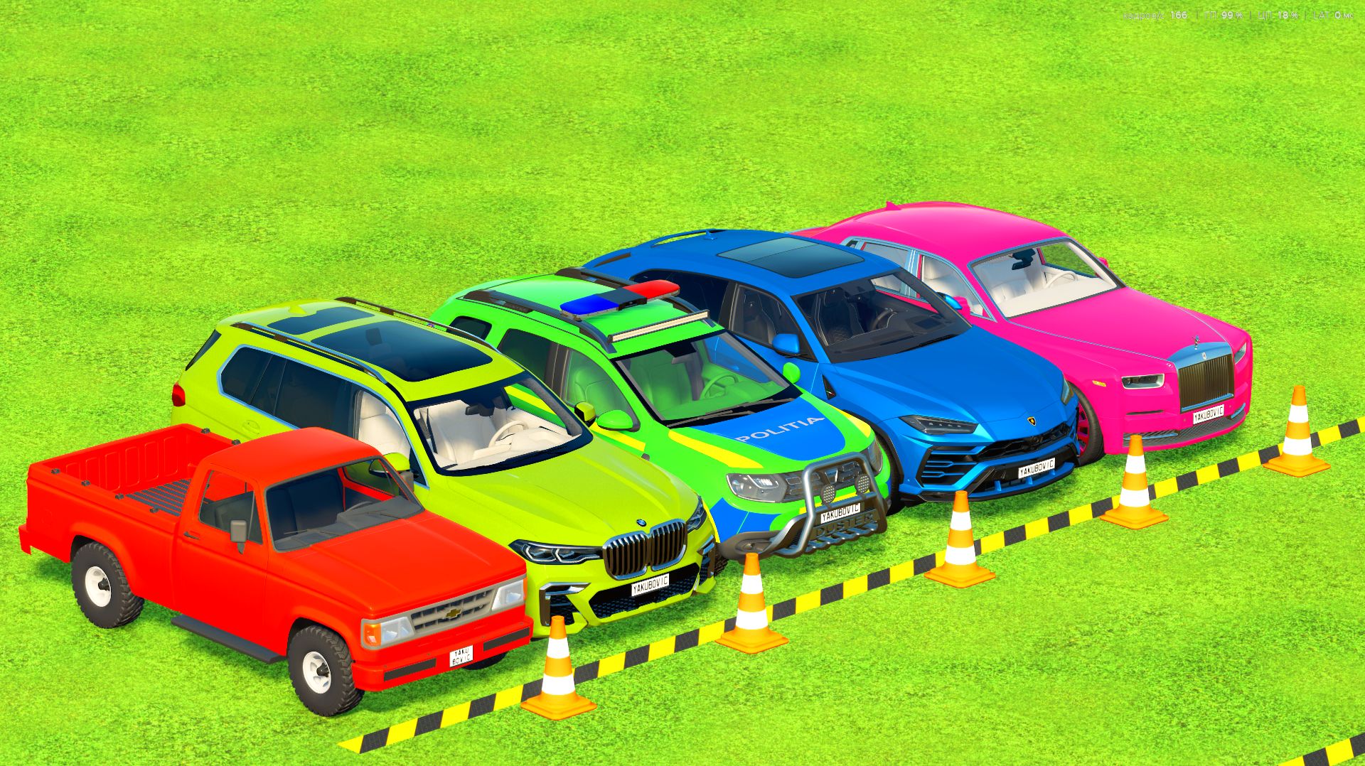 Для детей: ТРАНСПОРТИРОВКА CHEVROLET, BMW, LAMBORGHINI, ROLLS-ROYCE 1 ЧАСТЬ