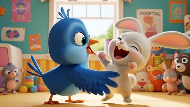 Врач и больница для животных . Мультфильмы для детей и малышей