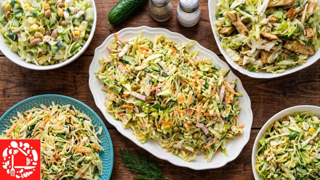 5 САМЫХ ПРОСТЫХ И ВКУСНЫХ САЛАТОВ ИЗ МОЛОДОЙ КАПУСТЫ НА КАЖДЫЙ ДЕНЬ, ГОТОВЛЮ ДВА РАЗА В ДЕНЬ