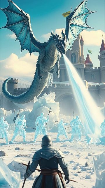 Ледяной дракон и оборона замка
