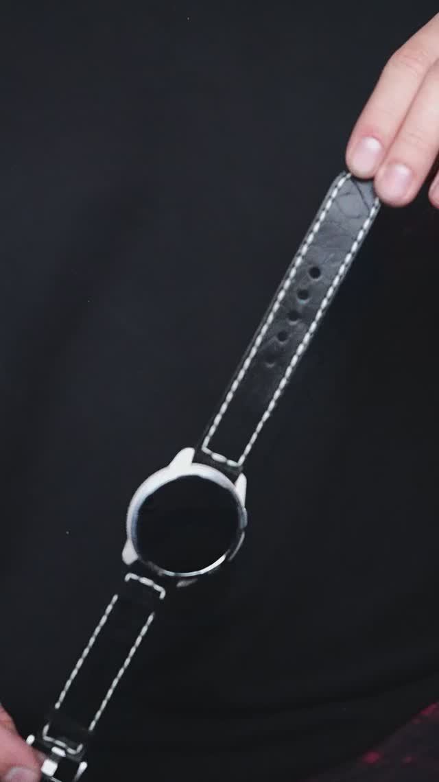 Как сделать ремешок для часов из кожи.