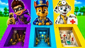 Выбери ПРАВИЛЬНЫЙ ПОДВАЛ ГОНЩИК БОГАЧ МАРШАЛ ДОКТОР РАЙДЕР БАНДИТ ЩЕНЯЧИЙ ПАТРУЛЬ в МАЙНКРАФТ