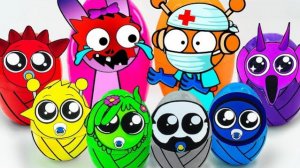 PINKI HORROR! РАСПАКОВКА СЮРПРИЗ ЯИЦ СПРУНКИ В 3 УТРА! КАК СДЕЛАТЬ СЮРПРИЗ БЛИНД БОКС ✨