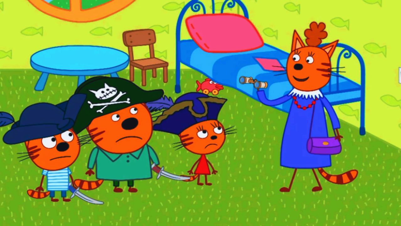 Три Кота Мультики. Три Кота и Тайна Пиратского Золота. Мультфильмы Три Кота Смотреть