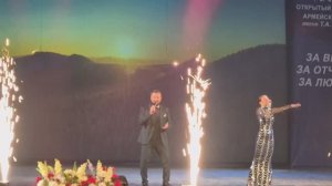 Песня Россия Юлия Аджоян и Саркис Акопян Фестиваль-конкурс армейской песни в Сочи