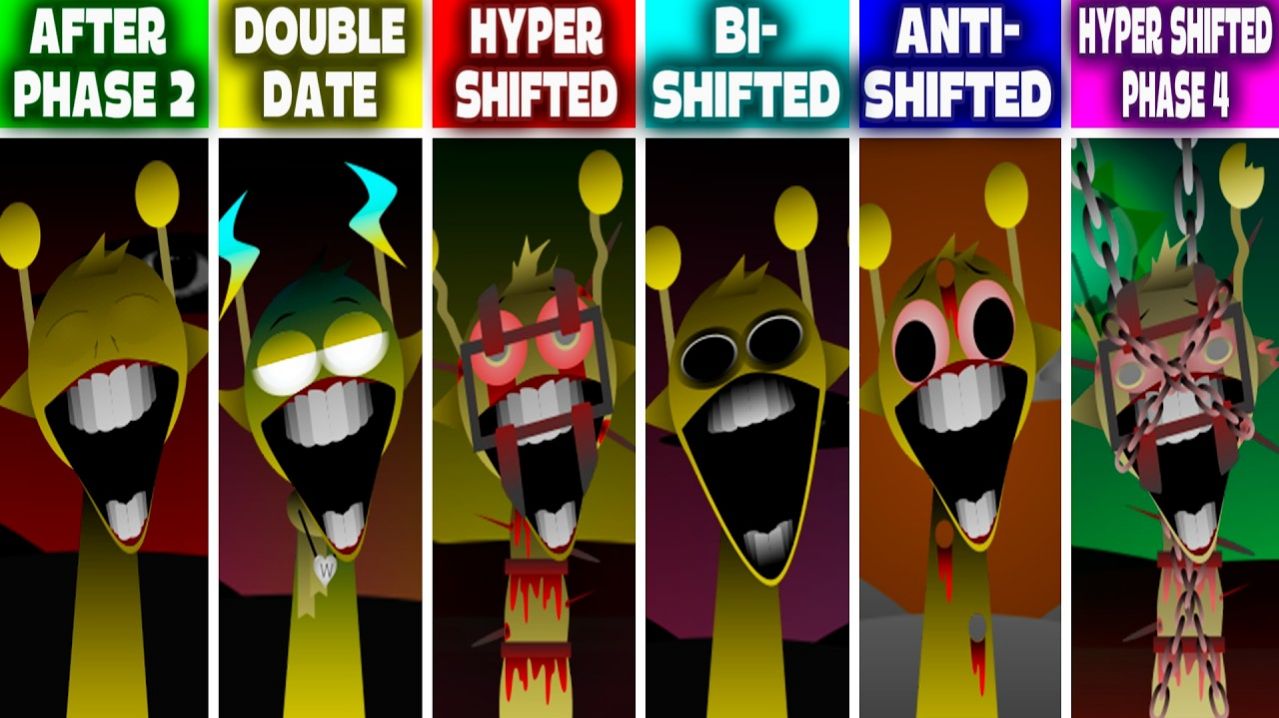 INCREDIBOX SPRUNKI: ГИПЕР-СДВИГ 3-4, DOUBLE DATE 💘, АНТИ- И БИ-СДВИГ — ВСЕ 🔁 ПОВТОРЯЮТ ФАЗУ 2!