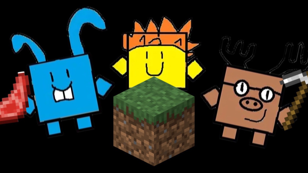 Квадратычи против майнкрафт первая серия!