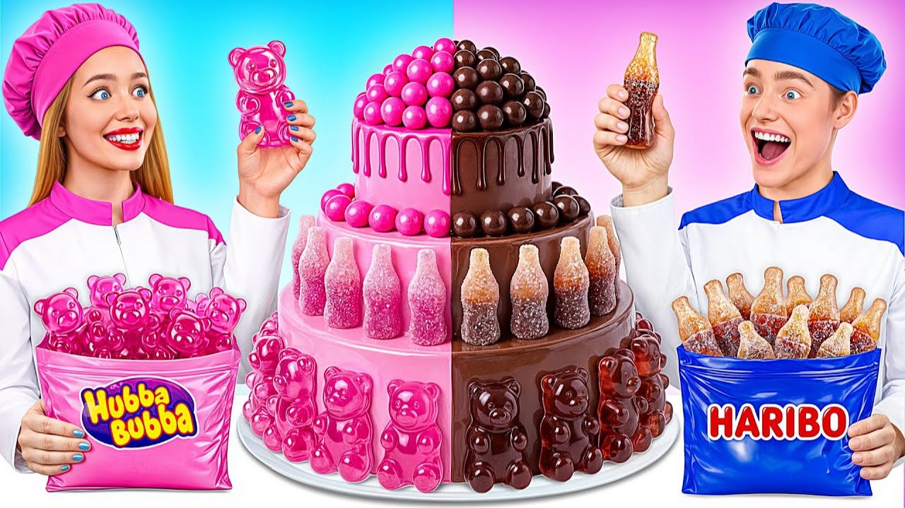 Я против Бабушки Кулинарный Челлендж Укрась Торт  Смешные Моменты от Candy DO