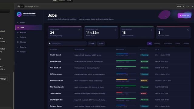 72. Avalonia UI Real World (Jobs Page Mockup)