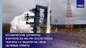 Космические аппараты в интересах МО РФ после пуска "Ангары-1.2" вышли на свои целевые орбиты