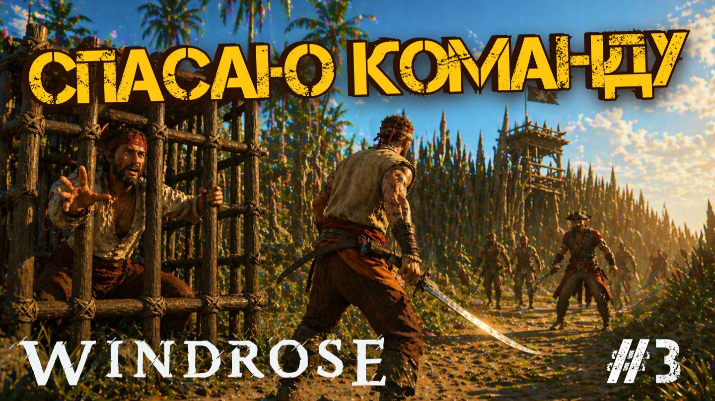 НАШЕЛ КОРАБЛЬ И ОТПРАВИЛСЯ СПАСАТЬ СВОЮ КОМАНДУ! - Windrose #3