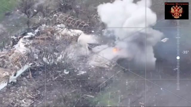 Уничтожение укрофашистов в районе н.п. Гришино на Добропольском направлении