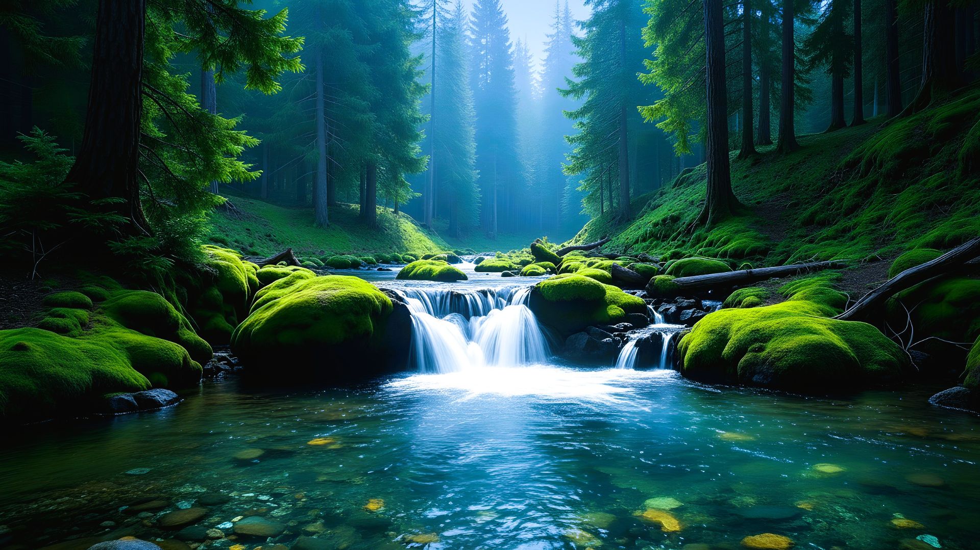 10 МИНУТ ОТДЫХА В ЛЕСУ У РУЧЬЯ ЗВУКИ ПРИРОДЫ ASMR