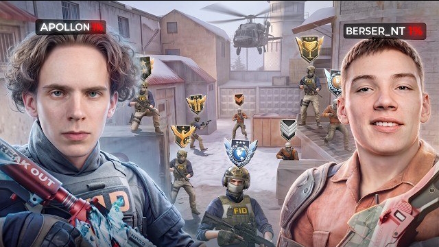 Apollon & Berser vs ВСЕ ЗВАНИЯ но у нас 1ХП | Standoff 2 💀