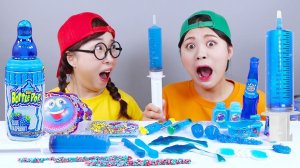 Магазин у дома Синяя еда Желейный десерт Мукбанг ДОНА DONA