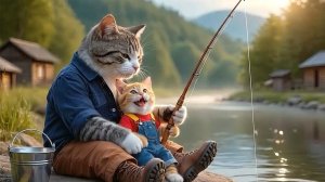 Мультики для детей. День из жизни котика и его семьи. Мультики для малышей. Мультики про котиков