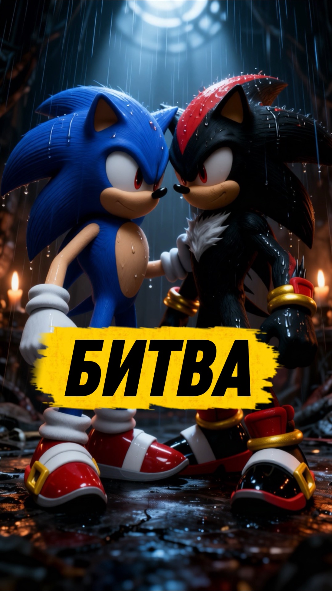 КАК ТЫ ДУМАЕШЬ КТО ПОБЕДИТ? #кот #кошка #животные #ужасы #страшно #соник #оииакот