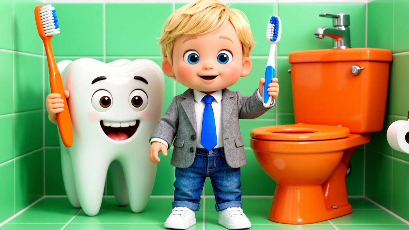 🪥КАК НАУЧИТЬ МАЛЫША САМОСТОЯТЕЛЬНОСТИ? Весёлый мультик: зубки, горшок, еда, сон!