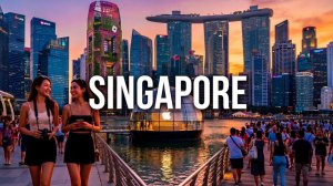 🔥 Ночная прогулка по Сингапуру. Marina Bay Sands и Apple Store.