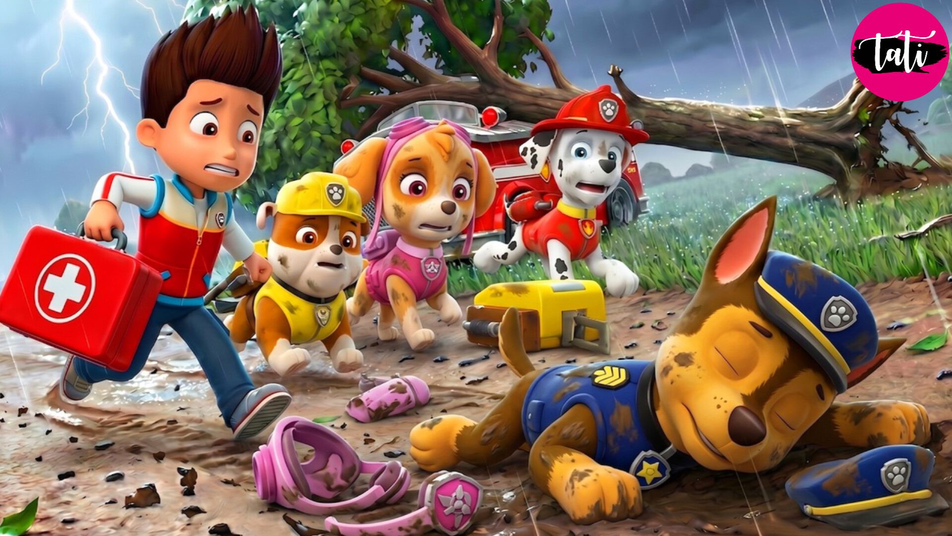 Щенячий патруль и Маршалл. Залипательное видео. Мультфильм для детей и малышей. Анимация 450