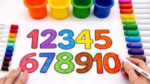 Учим считать до 10 | Цифры для малышей | Рисуем от 1 до 10 |Развивающее видео