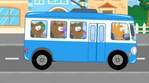🍿 Котенок Котэ | Автобус с Животными | Учимся считать