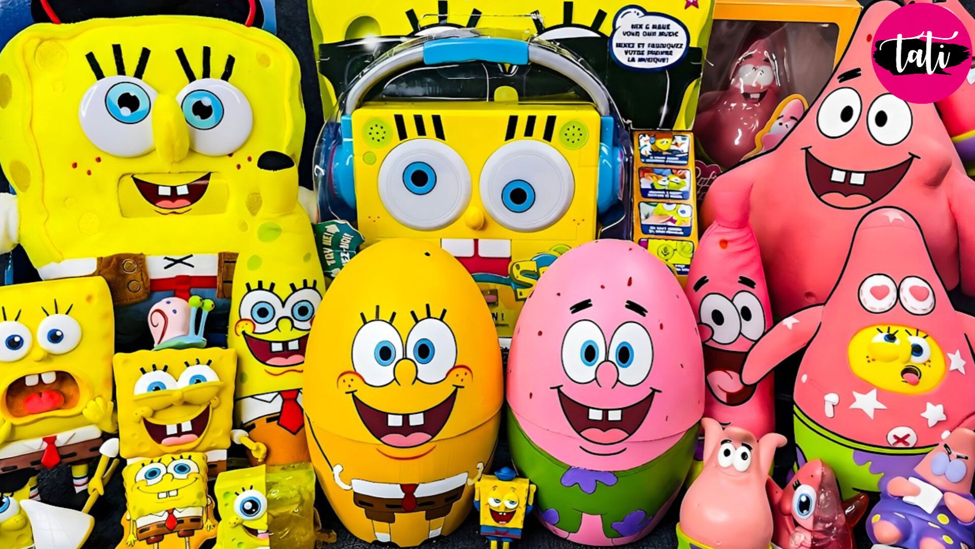 Играем в игрушки из мультика Спанч Боб. Мультфильм для детей. ASMR АСМР