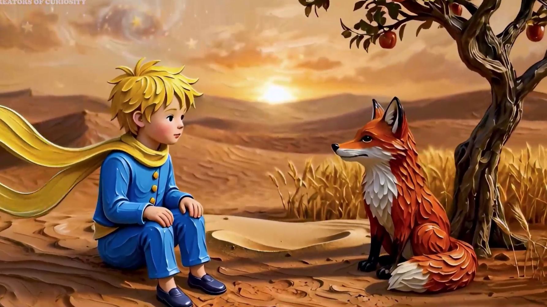 Маленький принц в стиле Винсента Ван Гога