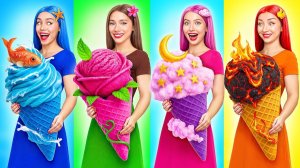 Девушка Огонь, Вода, Воздух и Земля Покемоны в Реальной Жизни # Сумасшедший Челлендж от Candy DO