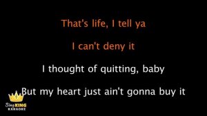 Frank Sinatra - That's Life (Karaoke Version) [b22bqScoWZE]