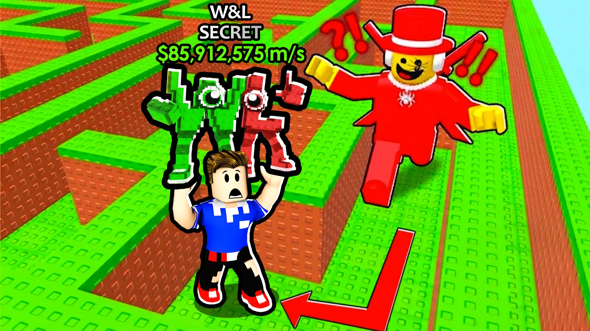 УКРАДИ БРЕЙНРОТА ИЗ ЛАБИРИНТА СПАСАЯСЬ ОТ СЭММИ В РОБЛОКС