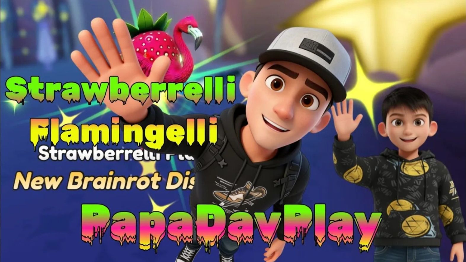 Эволюция в Strawberrelli Flamingelli