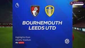 Обзор матча 33 тура Английской Премьер-Лиги. Борнмут - Лидс