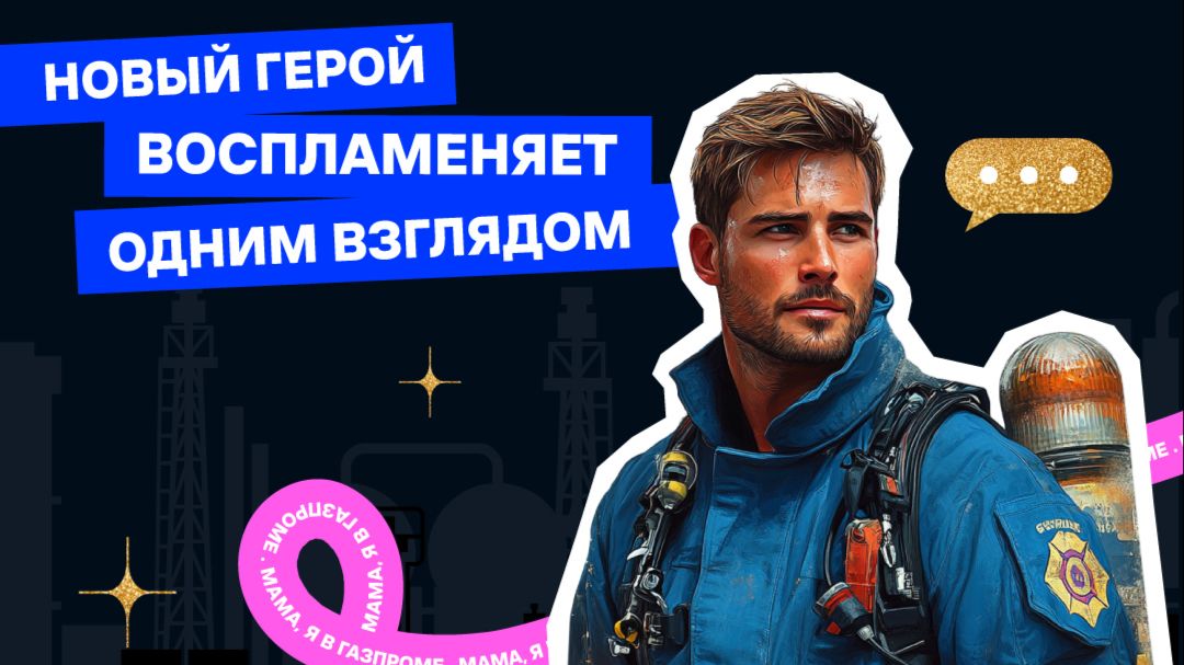 Мама я в Газпроме: он воспламеняет одним взглядом