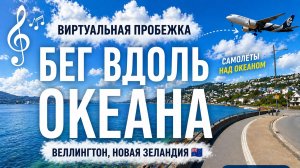 Видео для бега на беговой дорожке с музыкой | Виртуальная пробежка по побережью • Новая Зеландия |
