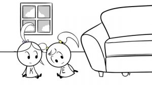 Twins & Pet Cats Indoor Play Copy Cat ! EK Doodles with Emma & Kate