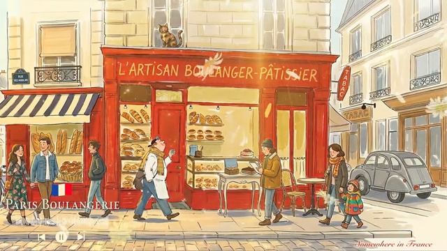 𝐏𝐀𝐑𝐈𝐒 𝐁𝐀𝐊𝐄𝐑𝐘 𝐉𝐀𝐙𝐙 🥐 French Instrumental Music — Café Playlist | work, study & relax