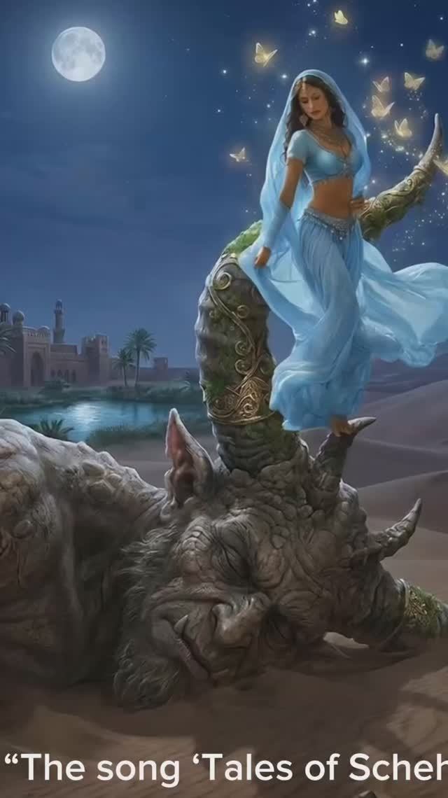 “The song ‘Tales of Scheherazade’, with lyrics and music by O.M.”