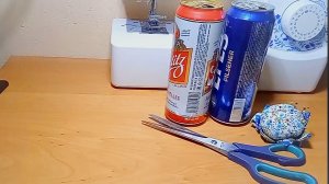Забрала у мужа пивные банки, проверила швейный лайфхак с Ютуба. Делюсь своим результатом