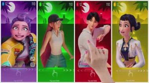 K-Pop Охотники на демонов под Soda Pop! 🎧🔥 Стильный Tiles Hop: Неоновый Драйв