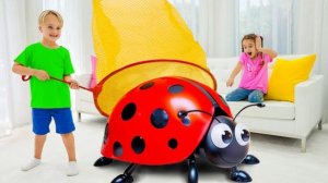 Ловля насекомых дома - Дети узнают о насекомых и природе