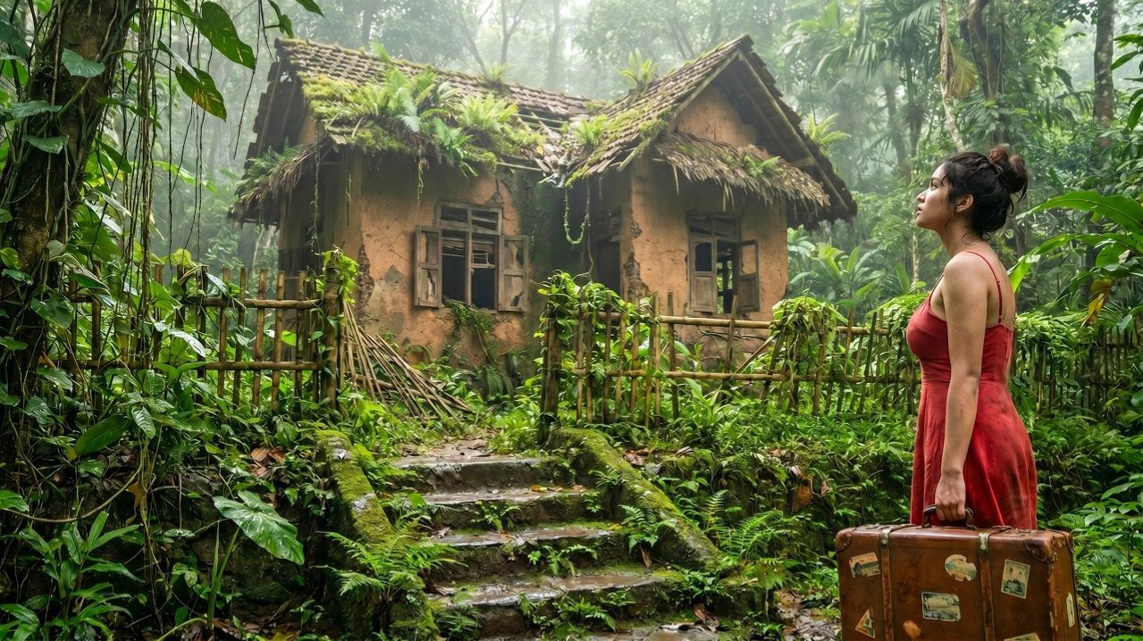 После развода она оставила все и за 200 дней с нуля построила дом в тихом лесу.