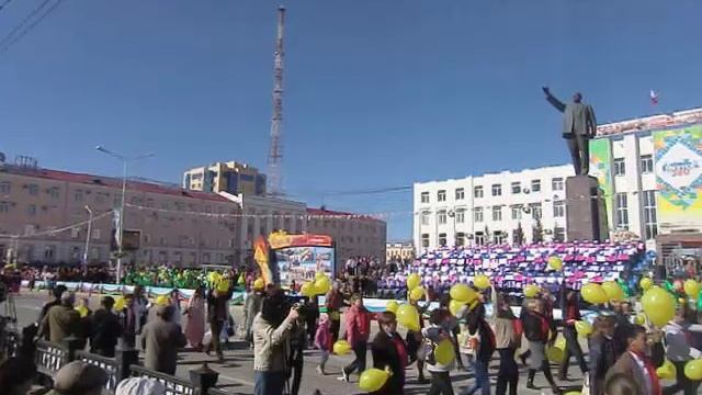 Шествие в День города Якутска 16.09.2012 года