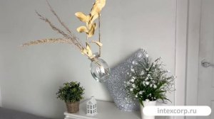 Подвесная ваза АКРОШЕР： ОВАЛ, стекло, 11х7 см, HC7103070-3